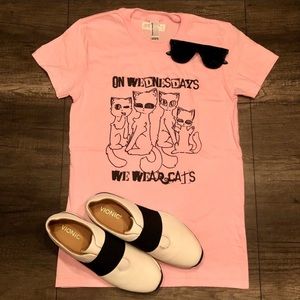 On Wednesdays We Wear Cats Tee